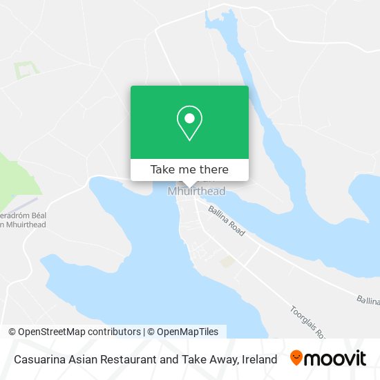 Casuarina Asian Restaurant and Take Away map