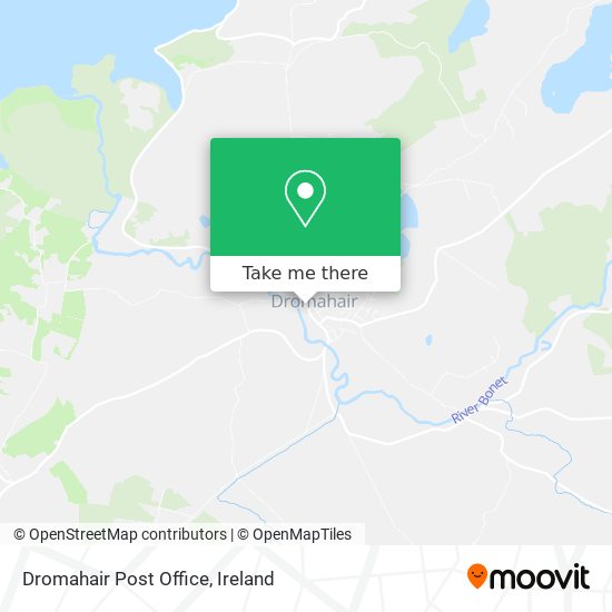 Dromahair Post Office map