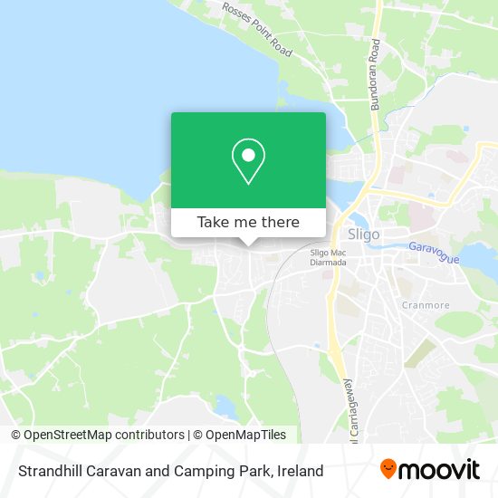 Strandhill Caravan and Camping Park map