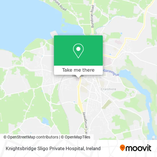 Knightsbridge Sligo Private Hospital map