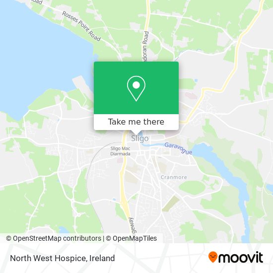 North West Hospice map