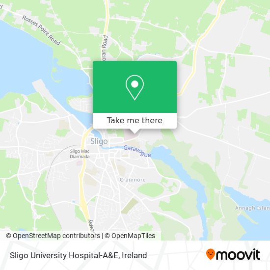 Sligo University Hospital-A&E map
