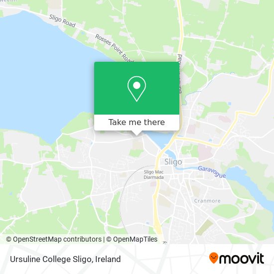 Ursuline College Sligo map