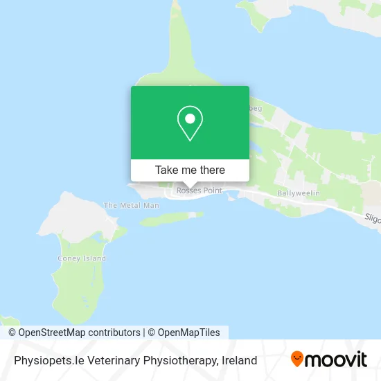 Physiopets.Ie Veterinary Physiotherapy map