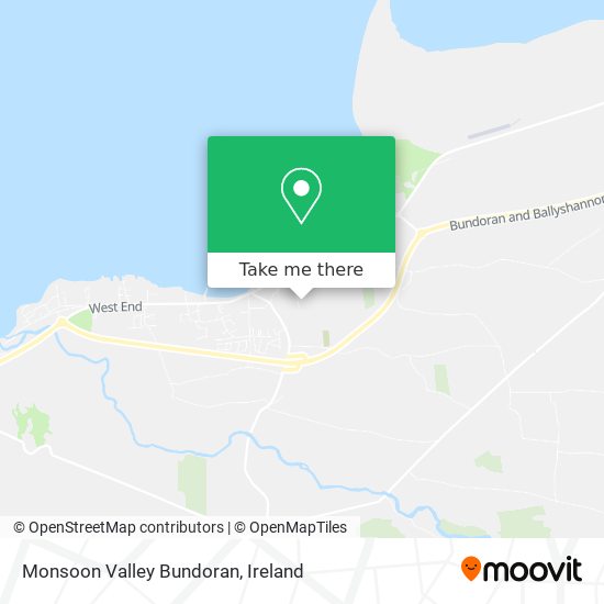 Monsoon Valley Bundoran map