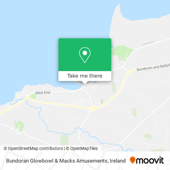 Bundoran Glowbowl & Macks Amusements map