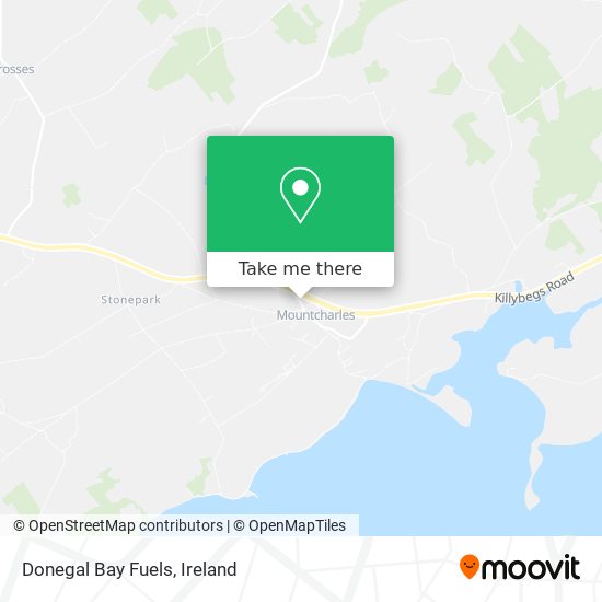 Donegal Bay Fuels map