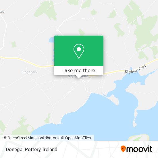 Donegal Pottery map