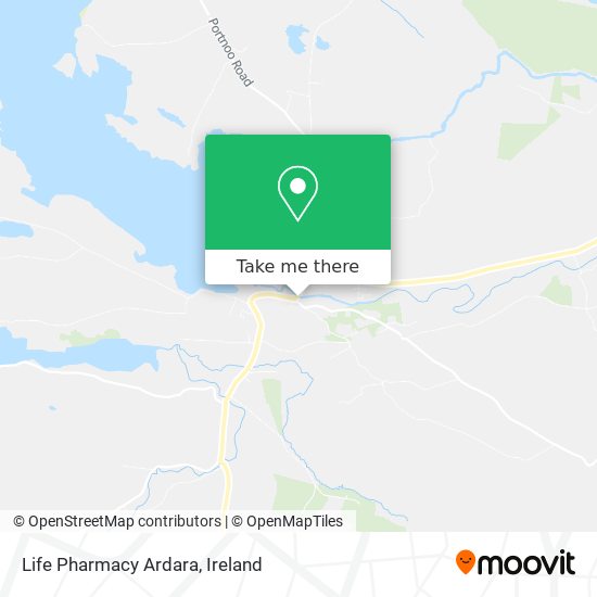 Life Pharmacy Ardara map