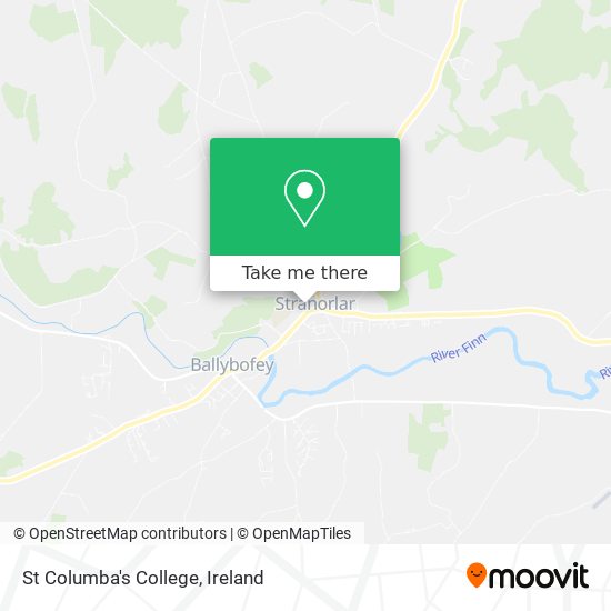 St Columba's College map