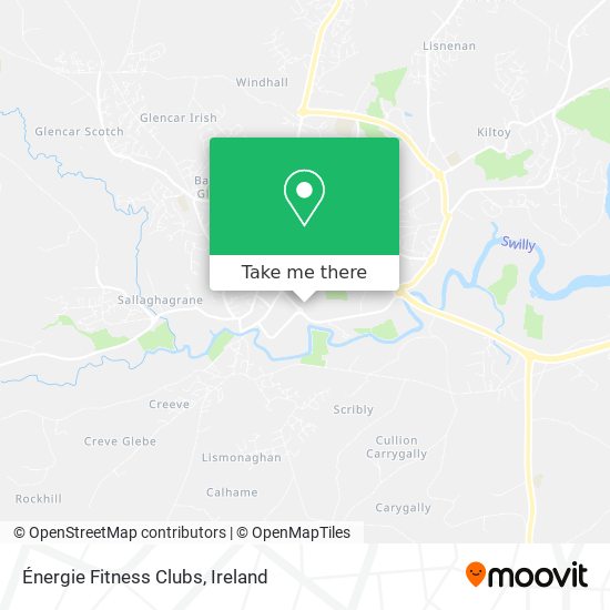 Énergie Fitness Clubs map
