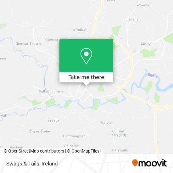 Swags & Tails map