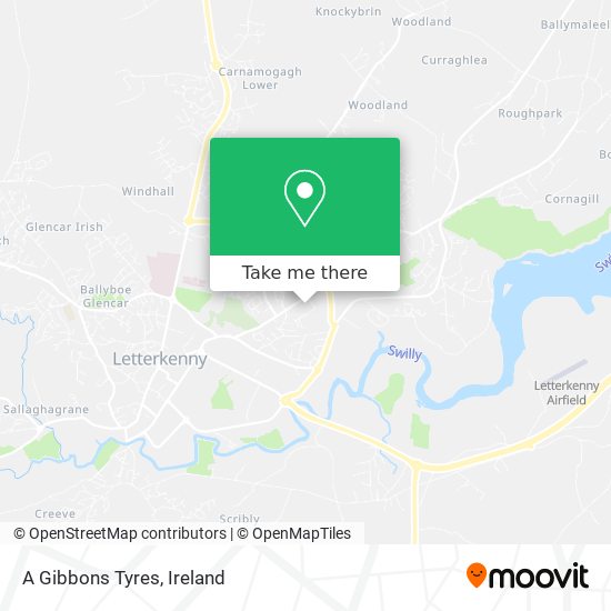 A Gibbons Tyres map