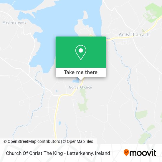 Church Of Christ The King - Letterkenny map