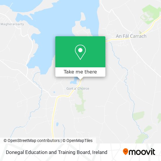 Donegal Education and Training Board map