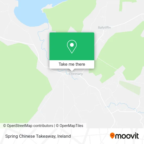 Spring Chinese Takeaway map