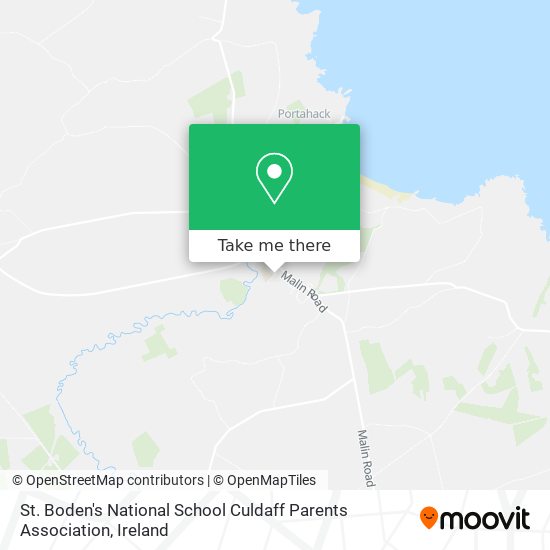 St. Boden's National School Culdaff Parents Association map