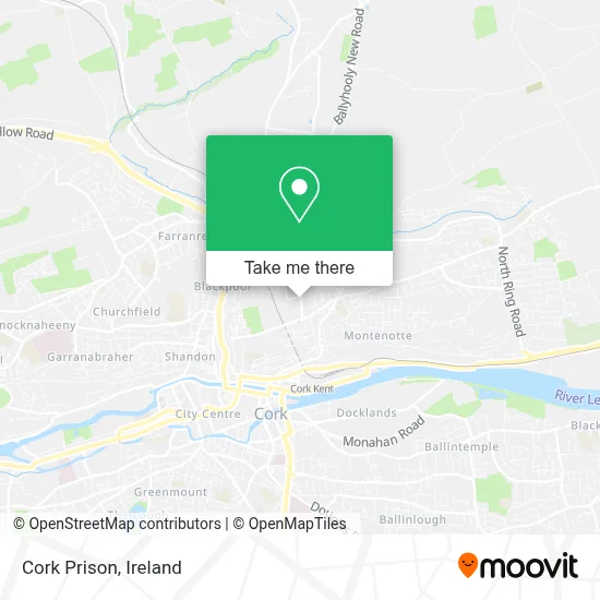 Cork Prison map