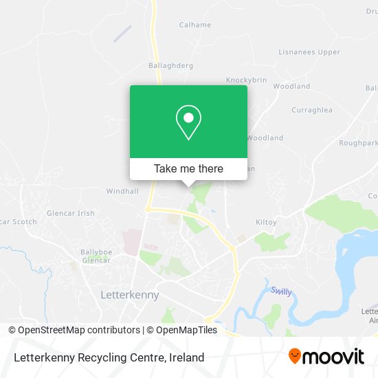 Letterkenny Recycling Centre map