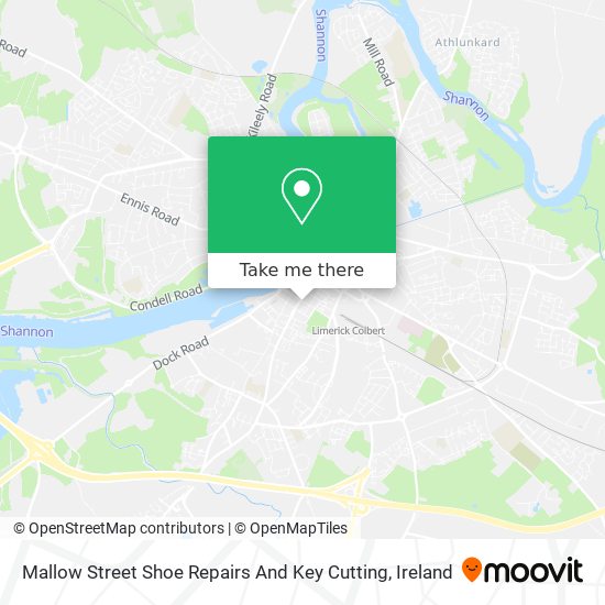 Mallow Street Shoe Repairs And Key Cutting map