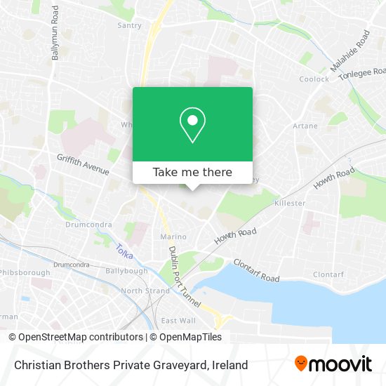 Christian Brothers Private Graveyard map