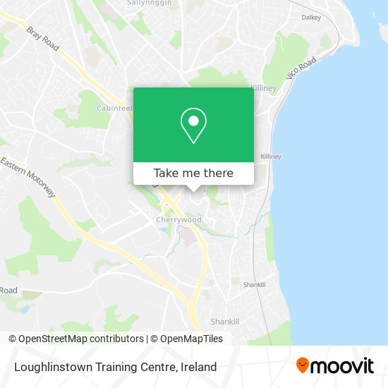 Loughlinstown Training Centre map