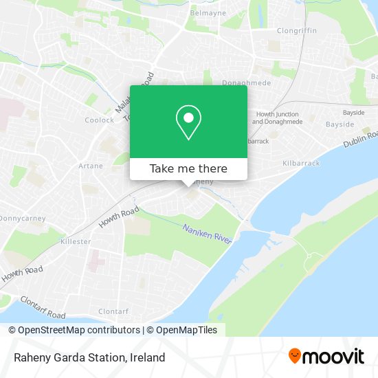 Raheny Garda Station map