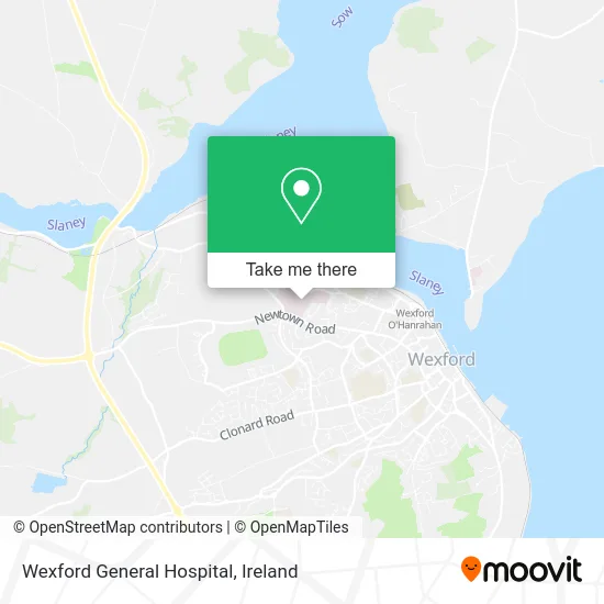 Wexford General Hospital map