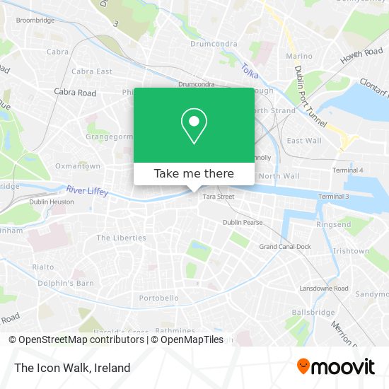 The Icon Walk map