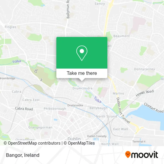 Bangor map