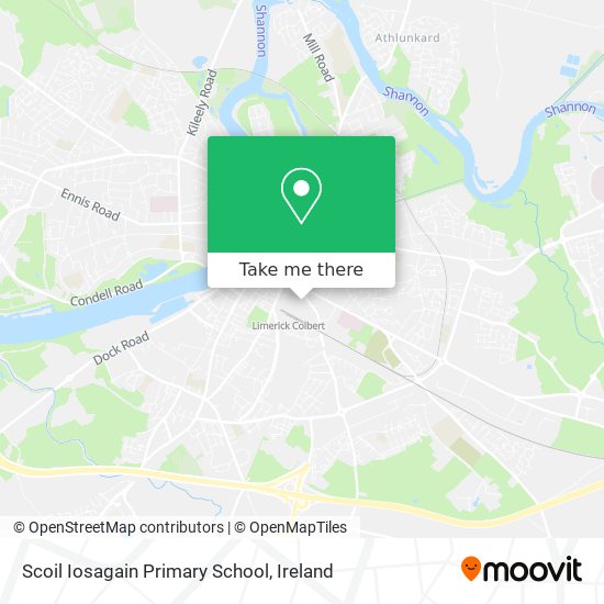 Scoil Iosagain Primary School map