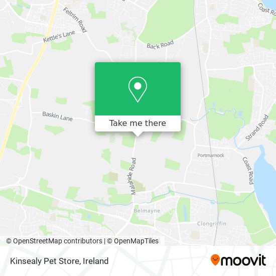 Kinsealy Pet Store map