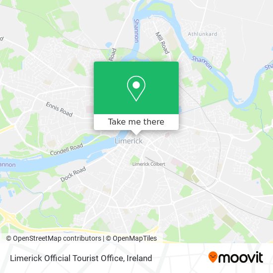 Limerick Official Tourist Office map