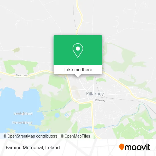 Famine Memorial map