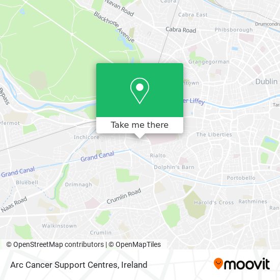 Arc Cancer Support Centres map