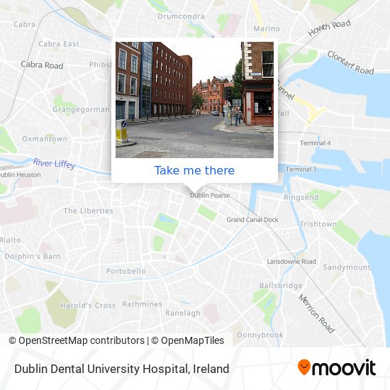 Dublin Dental University Hospital map