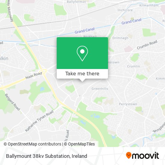 Ballymount 38kv Substation map