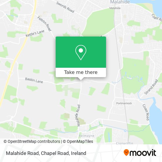 Malahide Road, Chapel Road map