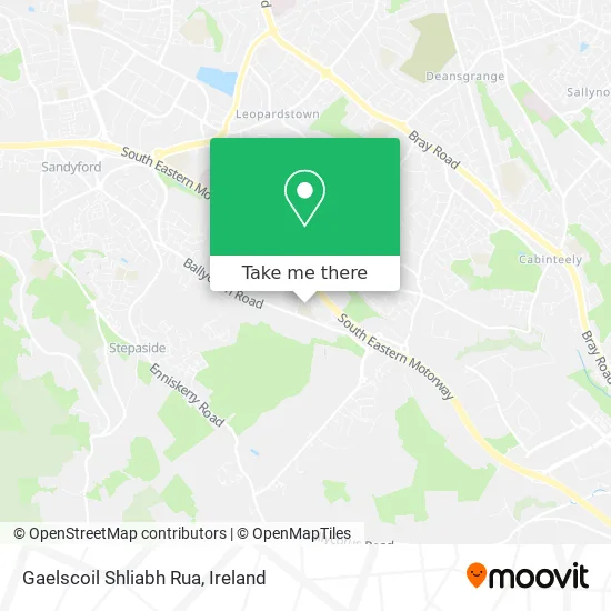 Gaelscoil Shliabh Rua map