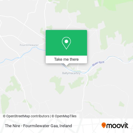 The Nire - Fourmilewater Gaa map