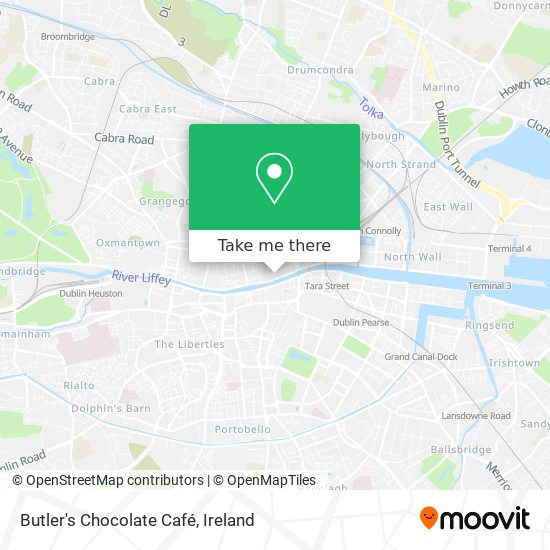 Butler's Chocolate Café map