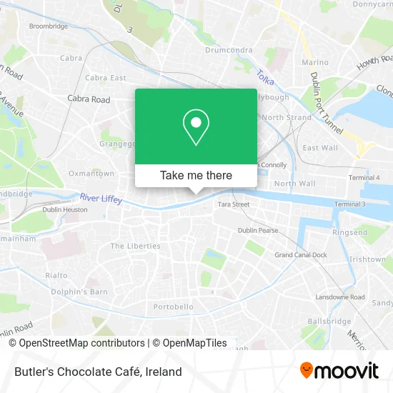 Butler's Chocolate Café map