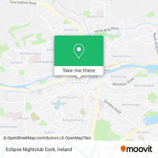 Eclipse Nightclub Cork map