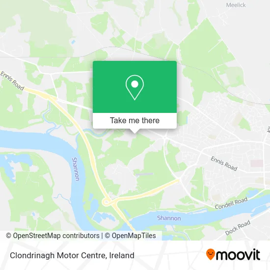 Clondrinagh Motor Centre map