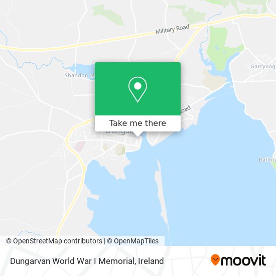 Dungarvan World War I Memorial plan