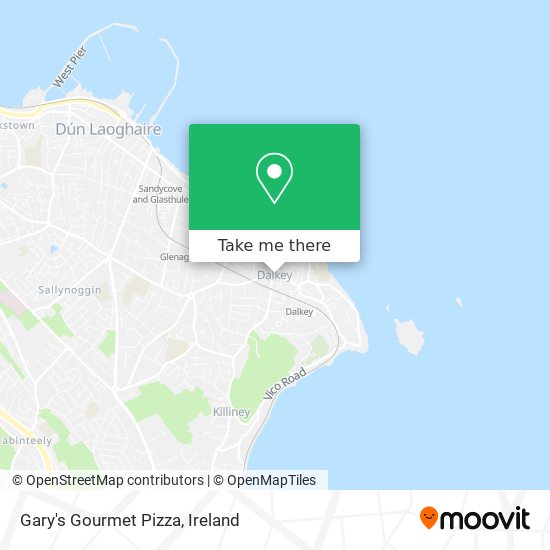 Gary's Gourmet Pizza map