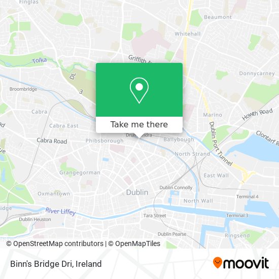 Binn's Bridge Dri map