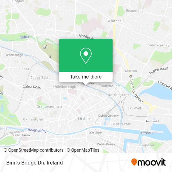 Binn's Bridge Dri map