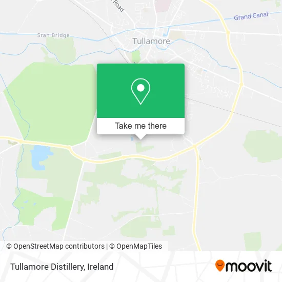 Tullamore Distillery map