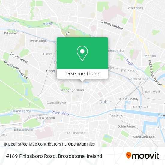 #189 Phibsboro Road, Broadstone map